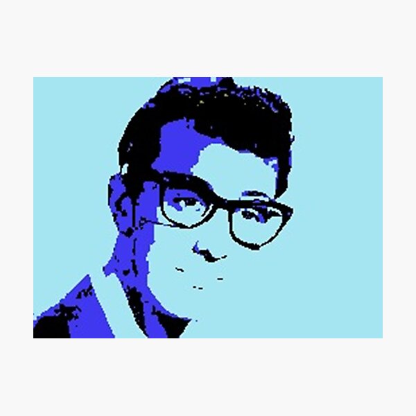 Item preview, buddy holly designed and sold by funatthedisco.