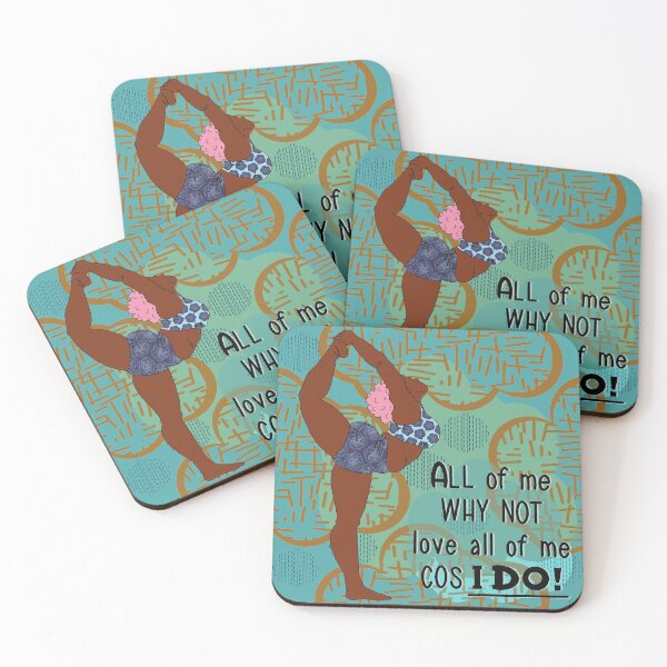 Item preview, All Of me fat yoga body positivity yoga poses designed and sold by Melanie-Palmer.