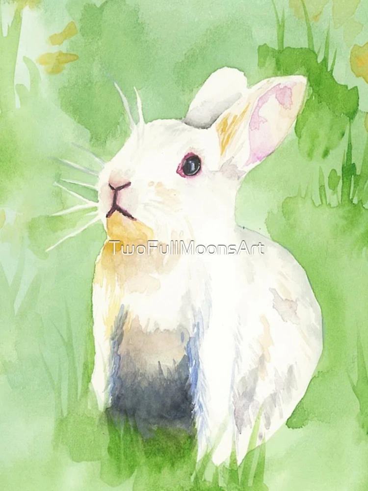 Thumbnail 4 of 4, iPhone Case, White Rabbit  designed and sold by TwoFullMoonsArt.