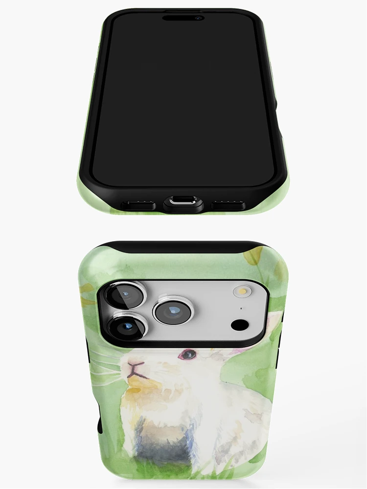Thumbnail 3 of 4, iPhone Case, White Rabbit  designed and sold by TwoFullMoonsArt.
