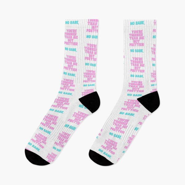 Item preview, No babe, you're thinner than me not prettier - Body Positivity Design designed and sold by PetitePeche.