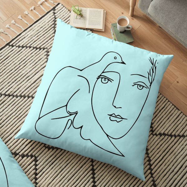 Dove Woman minimaliste Coussin de sol