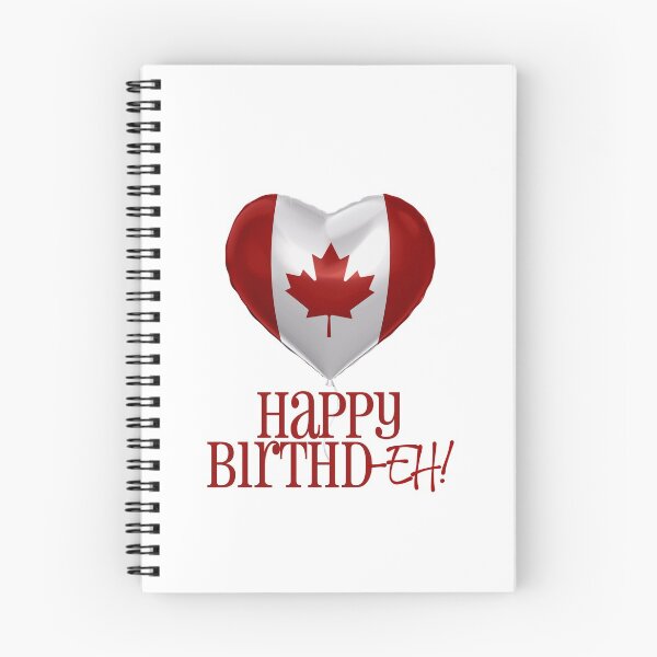 Item preview, Happy Birthd-Eh! (on white) designed and sold by PawsitiveMum.
