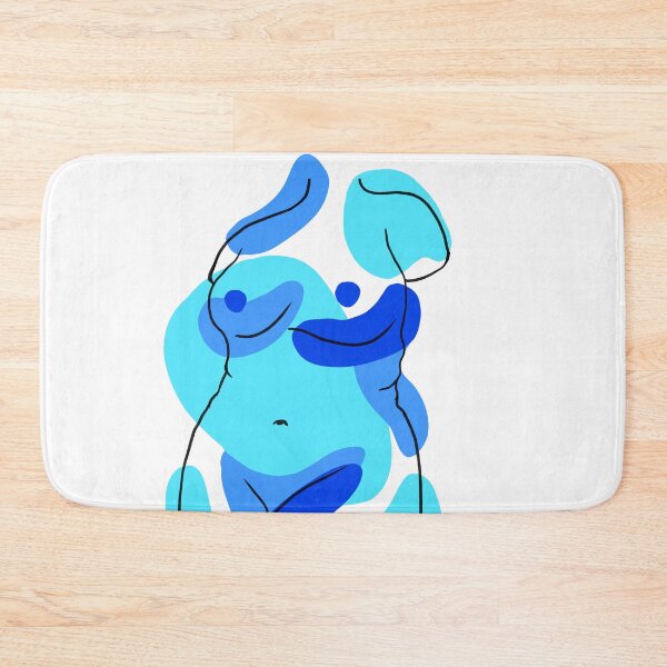 Item preview,  positivity line drawing blue designed and sold by mariahmoniquedesign.
