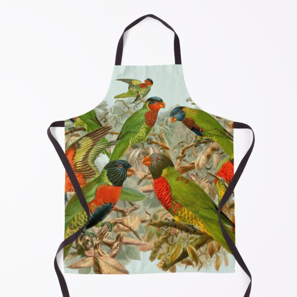 Item preview, Sweet Rainbow Lorikeets, Australian Birds, beautiful colorful birds, collage of bright and colorful vintage bird lorikeet drawings designed and sold by Orianah.