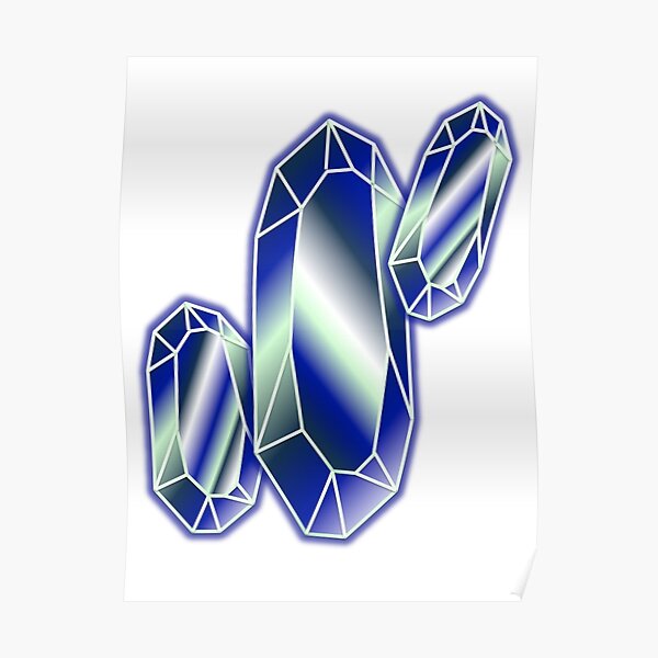 Aqua Sapphire Poster