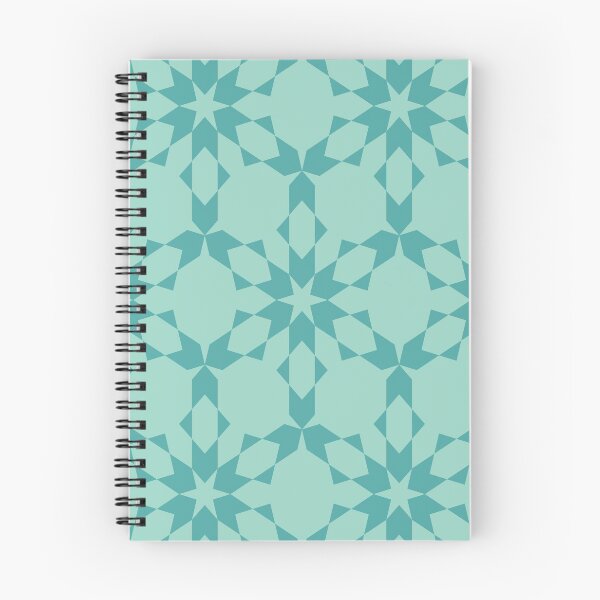 Item preview, Turquoise Geometric Snowflake Pattern designed and sold by sarabethtextile.