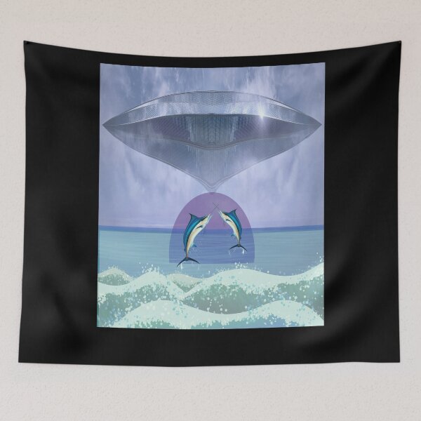 Item preview, Where Have All The Marlin Gone - UFO Alien Abduction Spacecraft designed and sold by KeysTreasures.