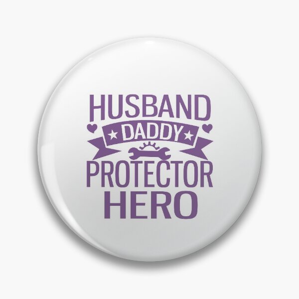 Item preview, BLACK PURPLE FLORAL/HUSBAND DADDY PROTECTOR HERO designed and sold by wildwhimsical.