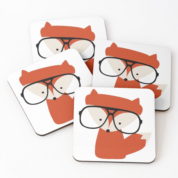 Item preview, Hipster fox with glasses designed and sold by AnesthesiaGoods.