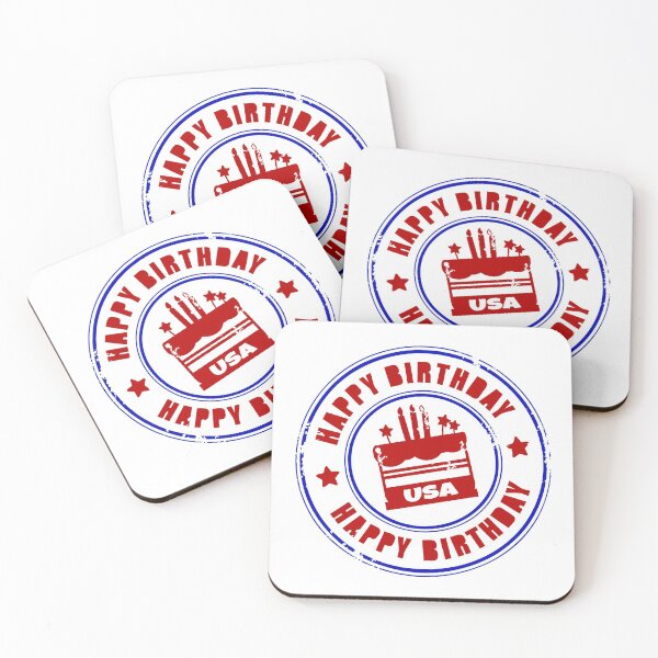 Item preview, Happy Birthday USA! (on White) designed and sold by PawsitiveMum.