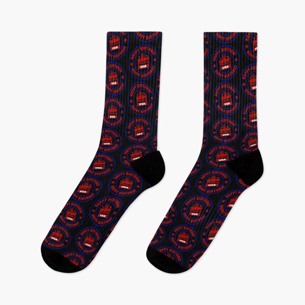 Item preview, Happy Birthday USA! (on Black) designed and sold by PawsitiveMum.