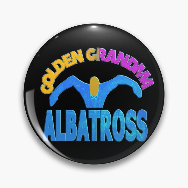 Item preview,   GOLDEN GRANDMA ALBATROSS - FUNNY  GRANDMA BUTTERFLY SWIMMER  designed and sold by Ralek.