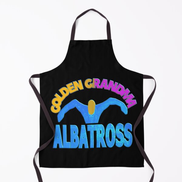 Item preview, GOLDEN GRANDMA ALBATROSS - FUNNY GRANDMA BUTTERFLY SWIMMER designed and sold by Ralek.