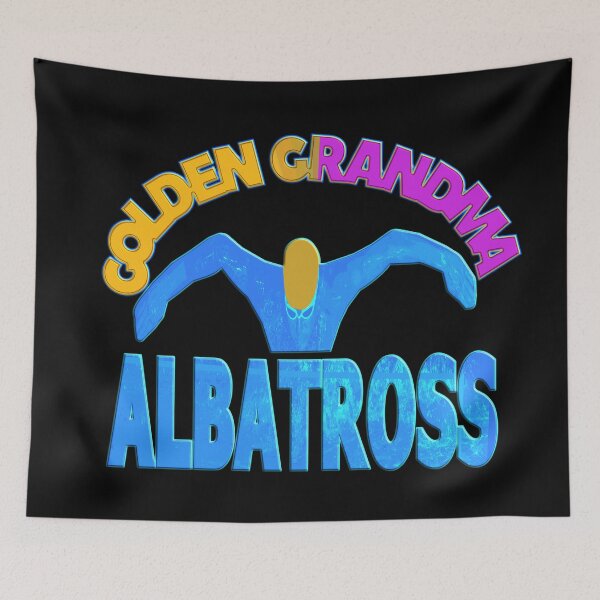 Item preview,   GOLDEN GRANDMA ALBATROSS - FUNNY  GRANDMA BUTTERFLY SWIMMER  designed and sold by Ralek.