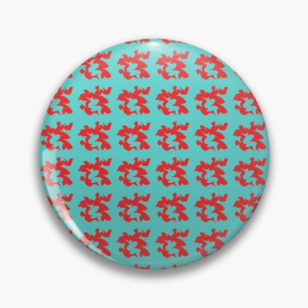 Item preview, Red Abstract Shape Design on a Light Blue Background designed and sold by ThisNThatImages.