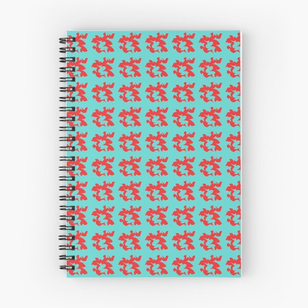 Item preview, Red Abstract Shape Design on a Light Blue Background designed and sold by ThisNThatImages.