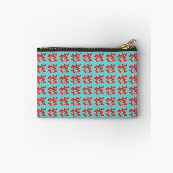 Item preview, Red Abstract Shape Design on a Light Blue Background designed and sold by ThisNThatImages.