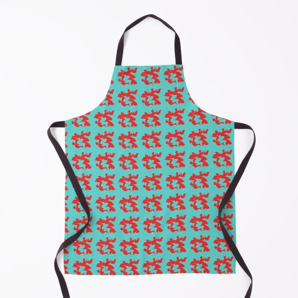 Item preview, Red Abstract Shape Design on a Light Blue Background designed and sold by ThisNThatImages.