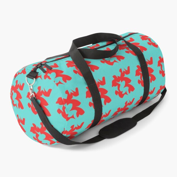 Item preview, Red Abstract Shape Design on a Light Blue Background designed and sold by ThisNThatImages.
