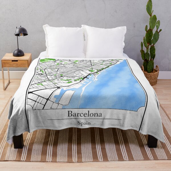 Item preview, Watercolor Art Map of Barcelona, Spain designed and sold by Mount-Molehill.