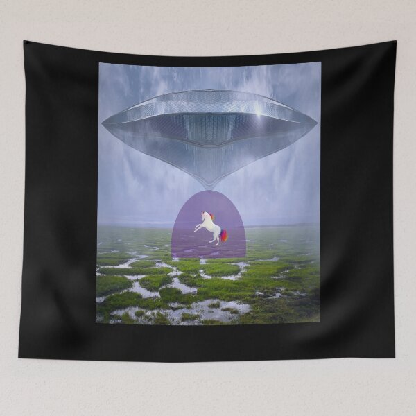 Item preview, Where Have All The Unicorns Gone - UFO Alien Abduction Spacecraft designed and sold by KeysTreasures.