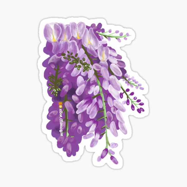 Wisteria Sticker Printable