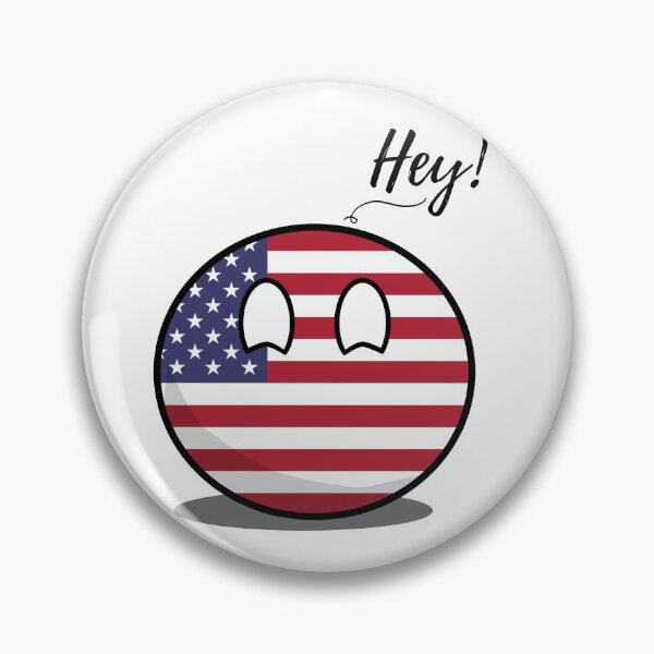 Item preview, USAball countryball says Hey! designed and sold by Kalehaan.