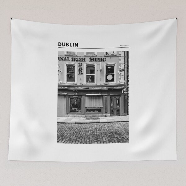 Item preview, Dublin B&W - pub designed and sold by FigureAndFold.