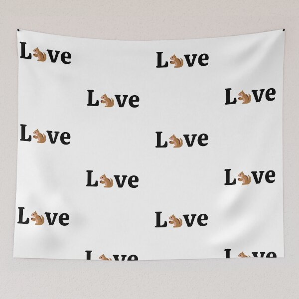 Item preview, Love Chipmunk, I love Chipmunks, patterned designed and sold by JRice66.