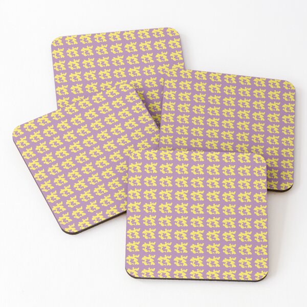 Item preview, Yellow Abstract Shape Design on a Purple Hue Background designed and sold by ThisNThatImages.