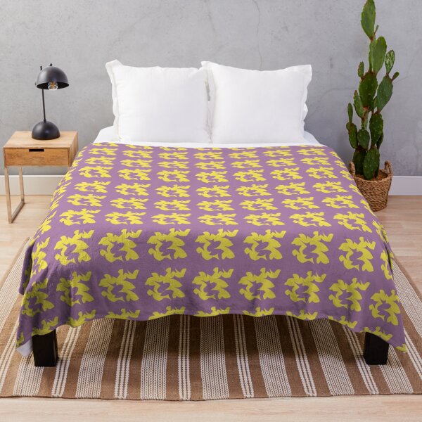 Item preview, Yellow Abstract Shape Design on a Purple Hue Background designed and sold by ThisNThatImages.