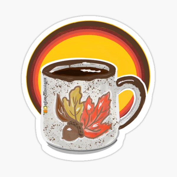 Item preview, Rise and Shine 70s Stoneware Mug designed and sold by eliseclassique.