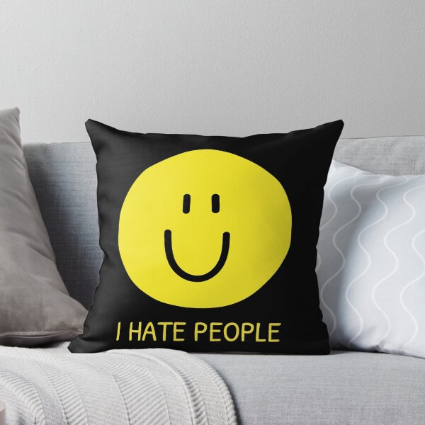 Item preview, I Hate People Funny Sarcasm Smile designed and sold by Wachi-A.