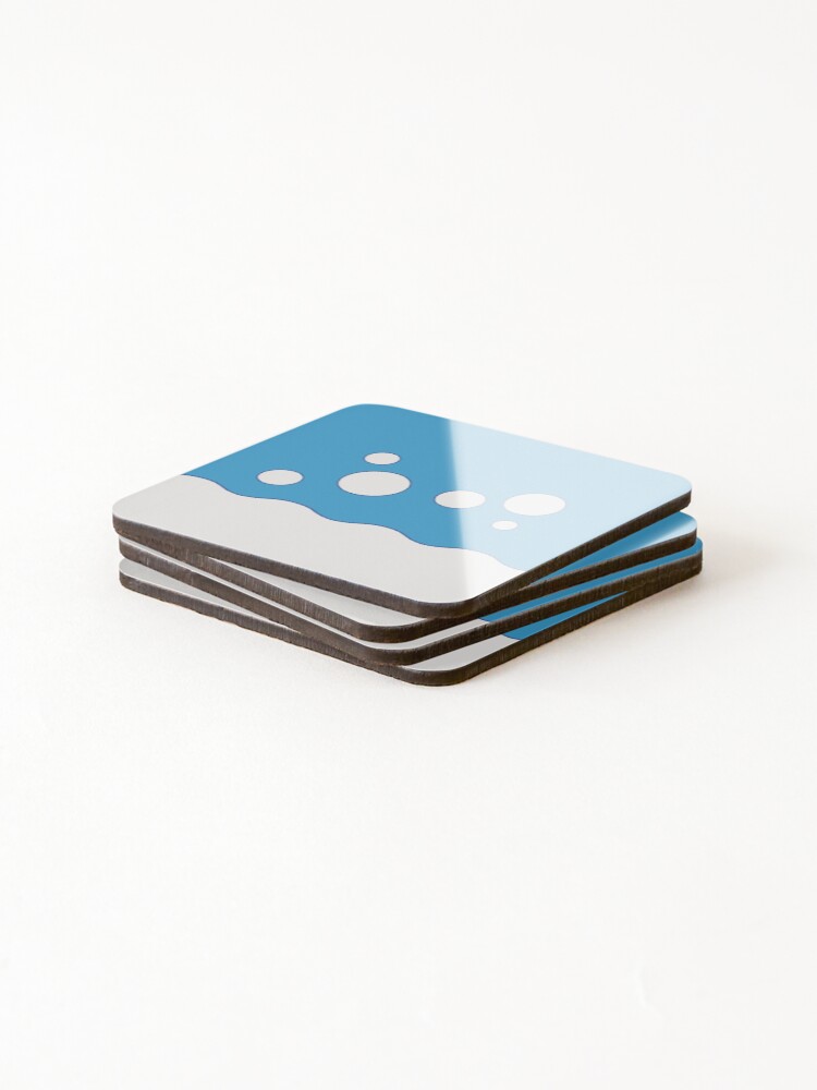 Thumbnail 4 of 5, Coasters (Set of 4), Azumarill Pattern designed and sold by SmeargleDesign.