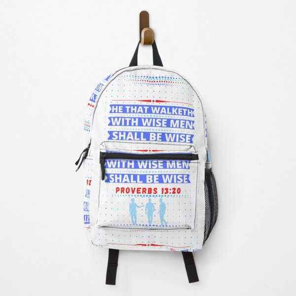Item preview, Proverbs 13:20 He that walketh with wise men shall be wise-wisdom, designed and sold by Mammanation.
