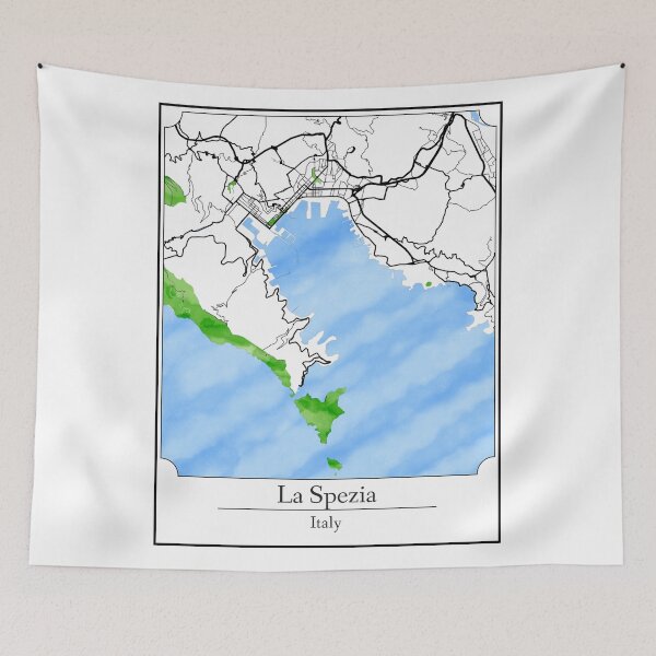 Item preview, Watercolor Art Map of La Spezia, Italy designed and sold by Mount-Molehill.
