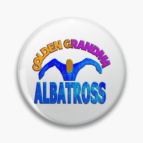 Item preview,  GOLDEN GRANDMA ALBATROSS - FUNNY  GRANDMA BUTTERFLY SWIMMER  designed and sold by Ralek.