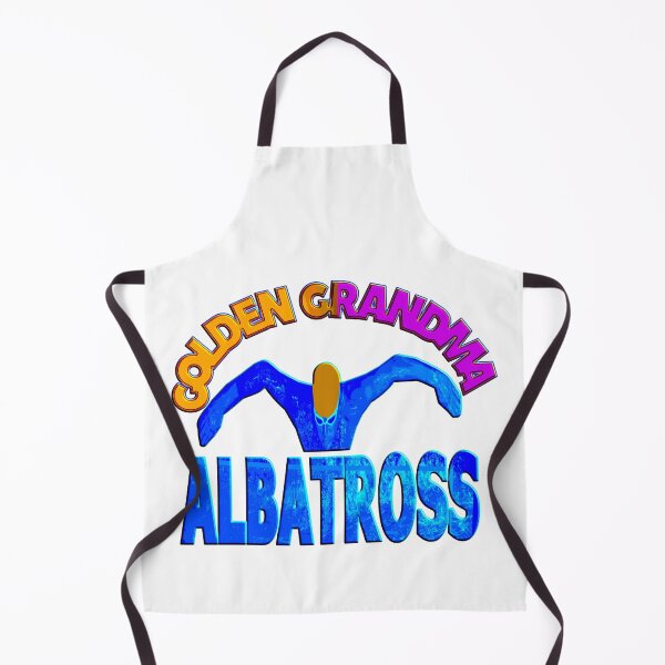 Item preview, GOLDEN GRANDMA ALBATROSS - FUNNY GRANDMA BUTTERFLY SWIMMER designed and sold by Ralek.