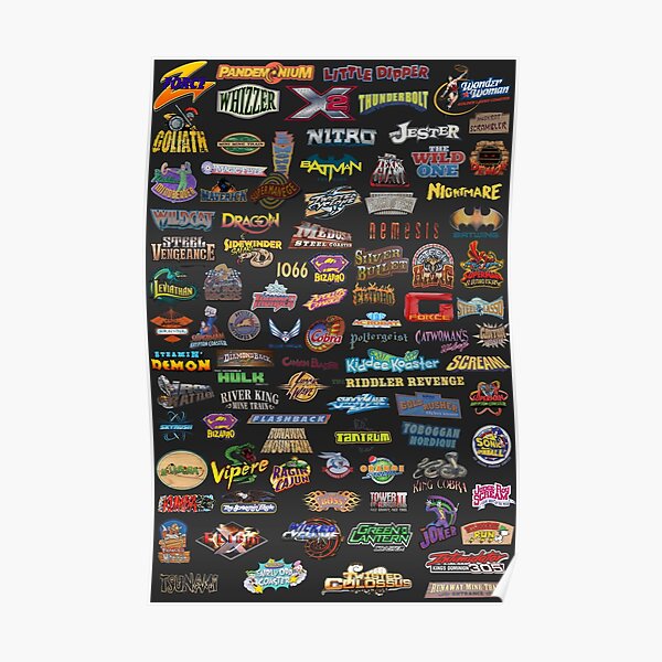 Roller Coasters Poster