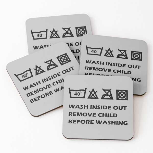 Item preview, Oddly specific funny, wash well inside out, remove child before washing, washing instructions, humor quotes, weirdly specific, too specific, targeted sayings designed and sold by SGS-.