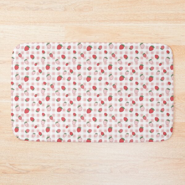 Item preview, Pretty Pink Strawberry Gingham designed and sold by LahaskaArt.