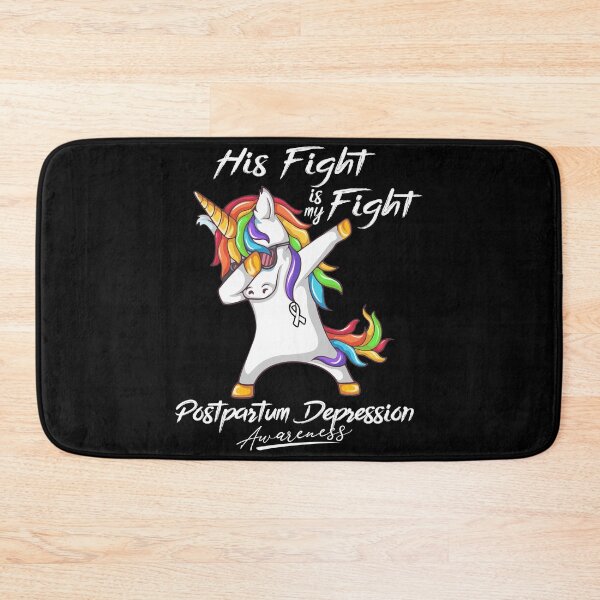 Item preview, Unicorn His Fight Is My Fight Postpartum Depression Awareness designed and sold by rechardtee.