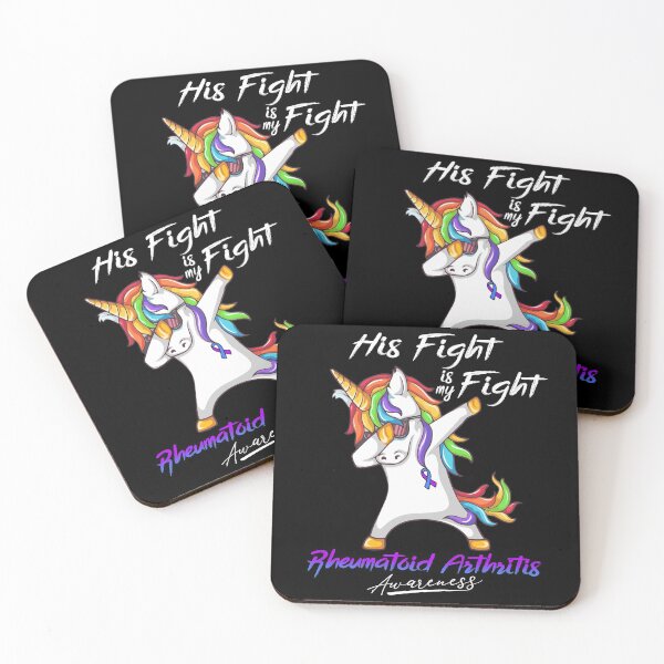 Item preview, Unicorn His Fight Is My Fight Rheumatoid Arthritis Awareness designed and sold by rechardtee.