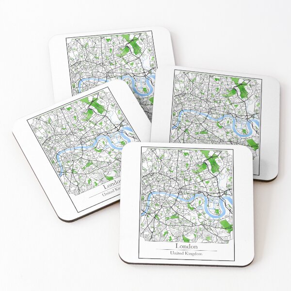 Item preview, Watercolor Art Map of London, England designed and sold by Mount-Molehill.