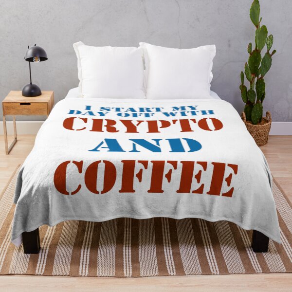 Item preview, I start my day off with coffee and crypto designed and sold by 2Cheesy4U.
