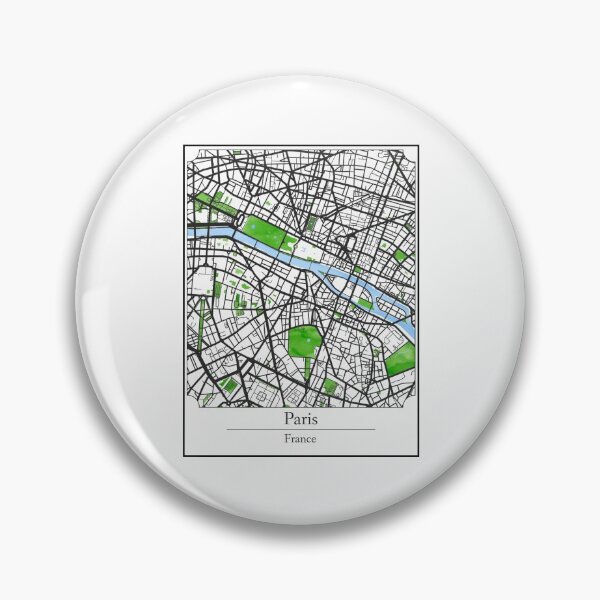 Item preview, Watercolor Art Map of Paris, France designed and sold by Mount-Molehill.