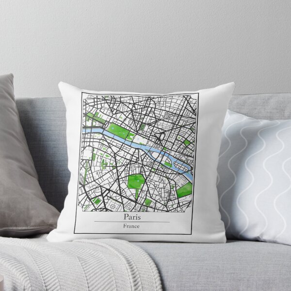 Item preview, Watercolor Art Map of Paris, France designed and sold by Mount-Molehill.