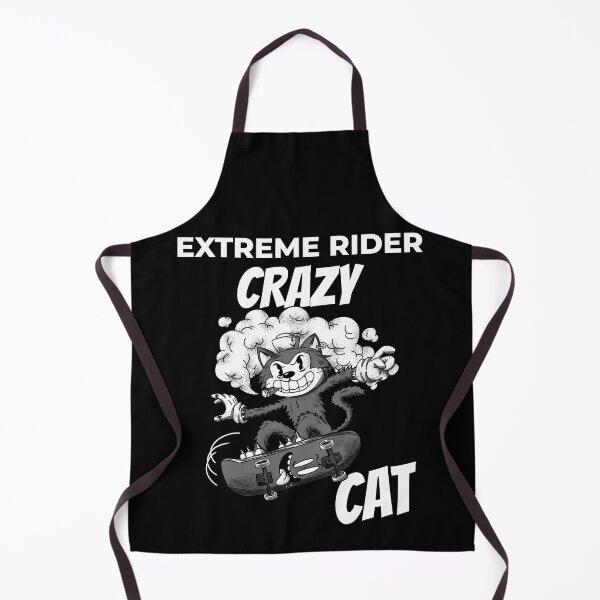 Item preview, Crazy Cat - Skate Boarder / Boarding Design designed and sold by 1chillin.