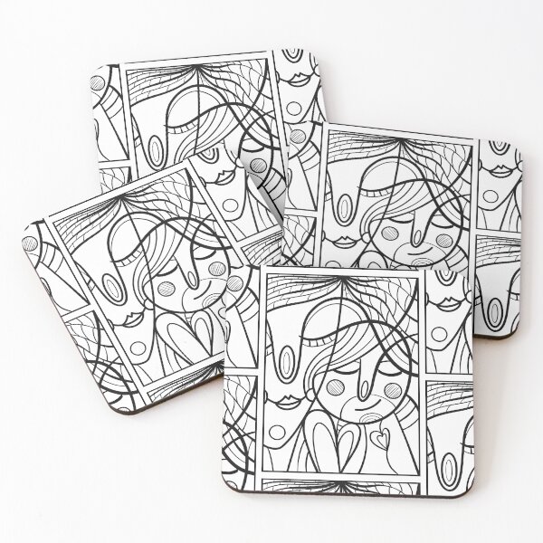 Item preview, Love you mom abstract faces designed and sold by hdesignEG.